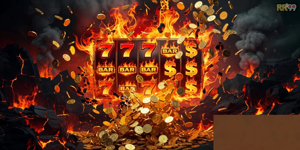 Trò chơi Jackpot Inferno với hiệu ứng lửa nổ hũ hấp dẫn