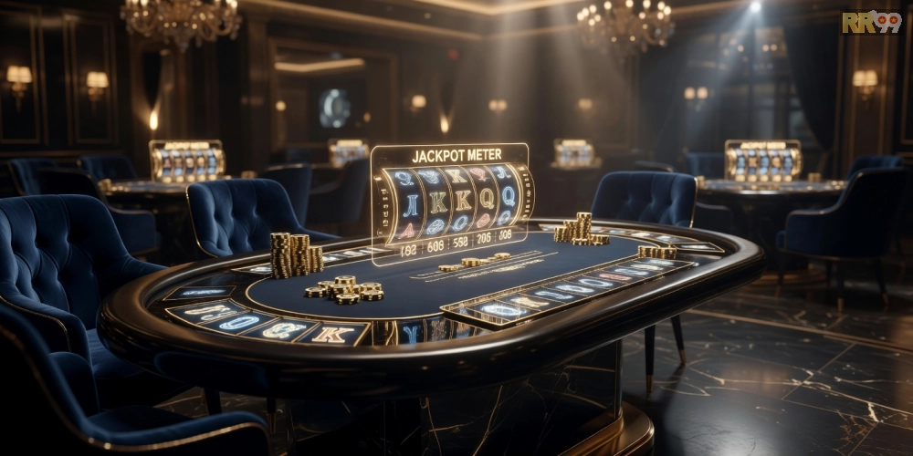 Hình ảnh giao diện poker slot hấp dẫn trên nền tảng rr99